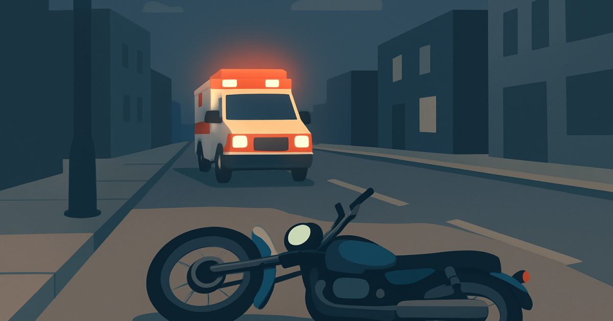 示意圖:高雄旗津52歲男騎車就醫途中撞人行道,送醫宣告不治