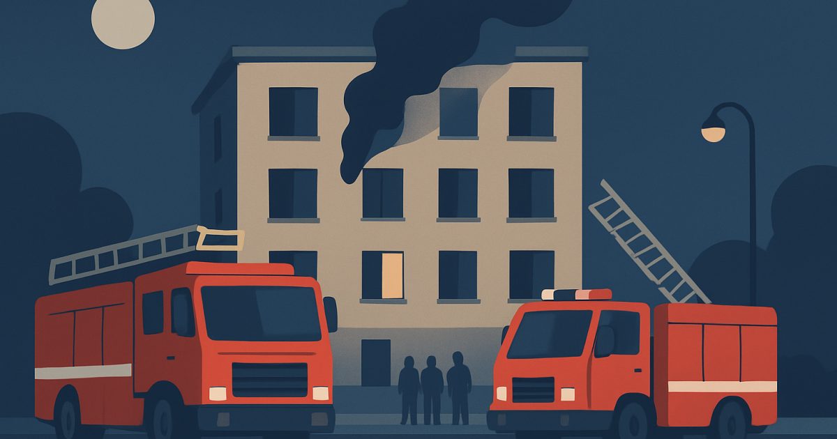 示意圖:新竹市光復路出租套房凌晨起火 消防救出11人3人送醫