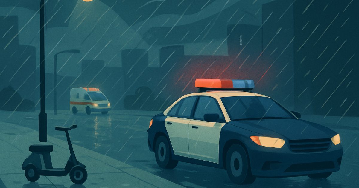示意圖:颱風夜彰化市男子騎車倒路旁抽搐 巡邏員警報案協助送醫
